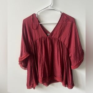 Hudson grey oversized blouse top